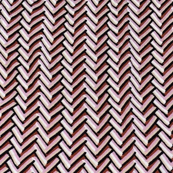 LOFT Petite Geometric Print Elastic Waist Midi Skirt Womens Size LP - Picture 3 of 5